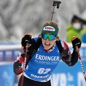 Lisa Hauser erstmals auf Weltcup-Podest