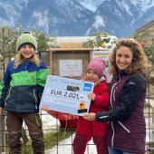 Glückliche Spender