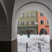 Rekordverdächtige Schneemengen in Feldkirch