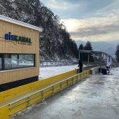 Der Bludenzer Eiskanal wurde eingeeist
