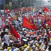 Größte Proteste seit dem Militärputsch in Myanmar