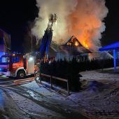 Flammeninferno in Feldkirch: Wohnhaus zerstört. »A12