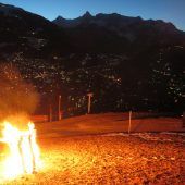 Funkenfeuer über Schruns