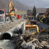 Maßnahmen gegen Hochwasser in Bezau