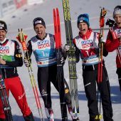 Vier Kombinierer für Bronze