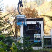 Karrenseilbahn beeilt sich