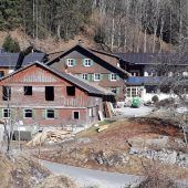 Das Berggasthaus Kanisfluh modernisiert „Mehrzweckstadl“