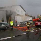 Brand in einer Harder Werkstatt
