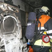 Feuer in Wohnblock