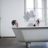 Klavierspielen in der Badewanne