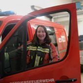 Frau im Feuer