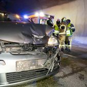 Zwei Verletzte bei Kollision im Ambergtunnel