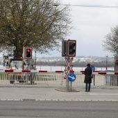 Endstation Bahnübergang in Bregenz