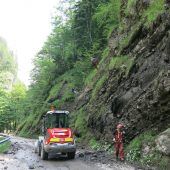 Straßensperren im Mai in Richtung Ebnit