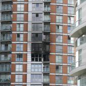 Verletzte bei Hochhausbrand