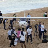 Notlandung am Strand in Sydney