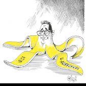 Ausrutschgefahr in der Bananen- republik!