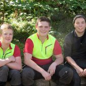 Erfolgreiche Lehrlinge des Stand Montafon Forstfonds
