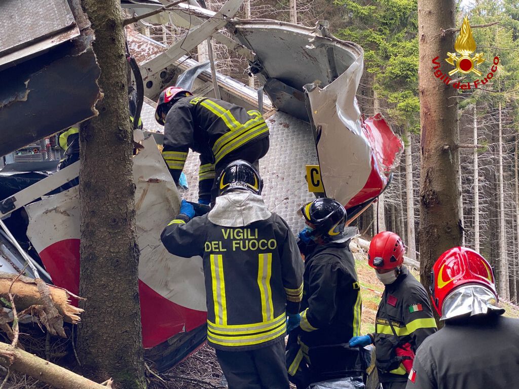 Bei dem Seilbahnunglück am 23. Mai 2021 kamen 14 Menschen ums Leben. Nur ein damals fünfjähriger Bub hat überlebt. AFP
