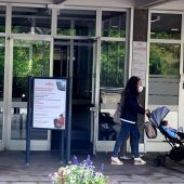 Haupteingang beim Rathaus Bludenz wird umgebaut