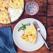 Zwiebel-Birnen-Quiche