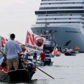 Ärger über Kreuzfahrt-Start in Venedig