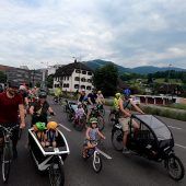 „Kidical Mass“ fährt durch Dornbirn