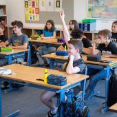 Große Freude an den Schulen nach Ende der Maskenpflicht in den Klassen. »A2, 3