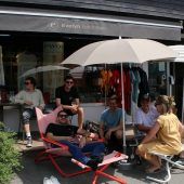 Viel zu heiß zum Flanieren, deshalb ging Bezau baden