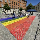 Große Bregenz-Pride heute am Kornmarktplatz