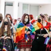 Pride-Kundgebung am Kornmarktplatz in Bregenz
