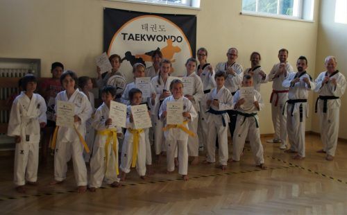 Ausgezeichnete Erfolge bei der Taekwondo-Gürtelprüfung. tkd dojang bludenz