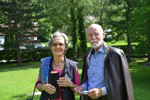 Besucher-Duo: Margit und Hugo Habicher.