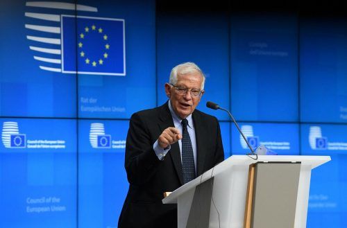 Borrell sprach im Namen der Mitgliedsstaaten.  AFP
