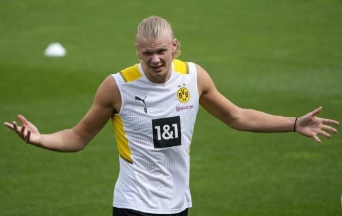 BVB-Topstar Erling Haaland gastiert heute erstmals unter Neotrainer Marco Rose in der Cashpoint Arena. ap