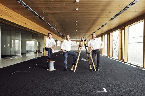 Christian Humml, Hannes Hämmerle und Wolfgang Humml haben rund 5 Millionen Euro investiert. 1zu1/Todorovic