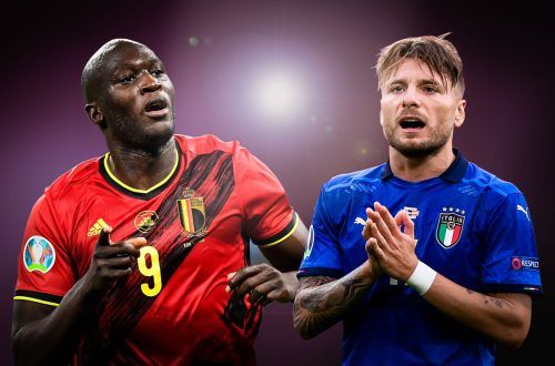 Der Viertelfinalkracher zwischen Belgien und Italien bringt das Duell der Superstürmer Romelu Lukaku gegen Ciro Immobile. gepa
