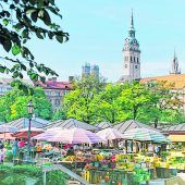Einkaufen am Viktualienmarkt