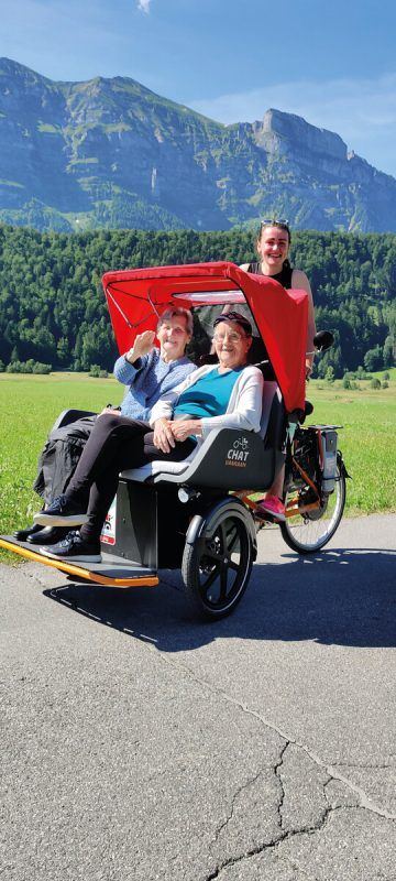 Die Bewohner vom Josefsheim freuen sich sehr über eine Ausfahrt. mam