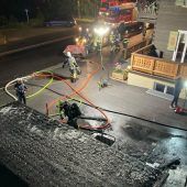 Brand von Müllsammelstation bedrohte Hotel in Lech