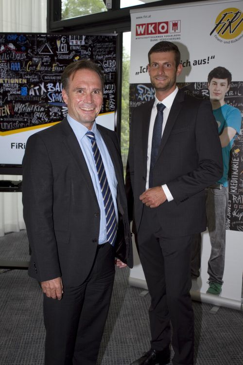 Die Gastgeber Michael Amann und Georg Müller (WKV).