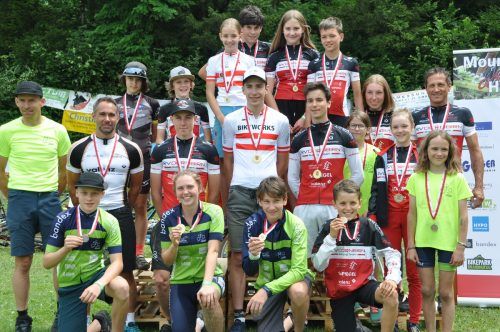 Die Vorarlberger Medaillengewinner vom Jüngsten aufwärts bis zur Sportklasse. MTBH