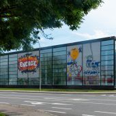Graffitis für eine ­Firmenfassade