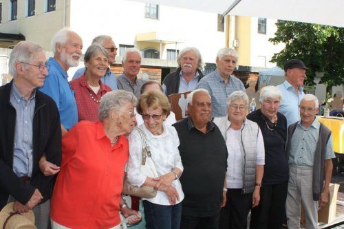 Ein Teil der 21 Erzähler der Rankler G‘schichten. VN/TK