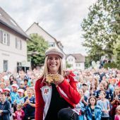 Ganz Göfis feierte mit ­Katharina Liensberger eine herausragende Skisaison. »C7