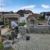 Brunnenmauer instandgesetzt