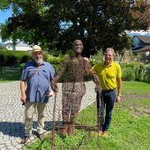 Skulptur enthüllt