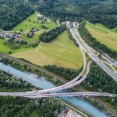 Sperren der A 14-Abfahrten in Frastanz