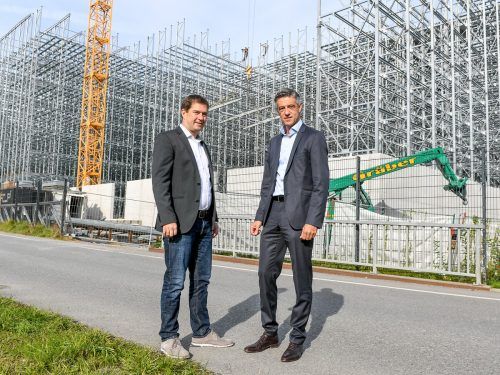 Ganahl-Vorstände Udo Nachbaur (li.) und Hubert Marte. VN/Lerch