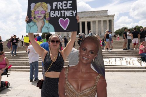 Hunderte Unterstützer forderten in den USA Freiheit für Spears. AP